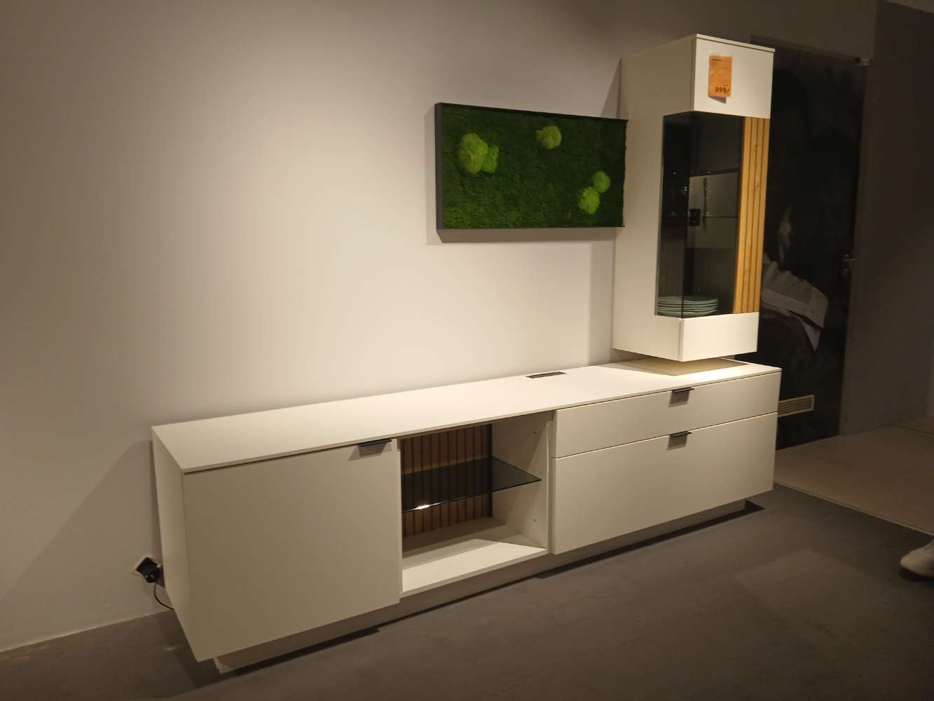 Wohnwand, Gwinner, Liviso, 285x206x49cm,Weiss, XXXLutz