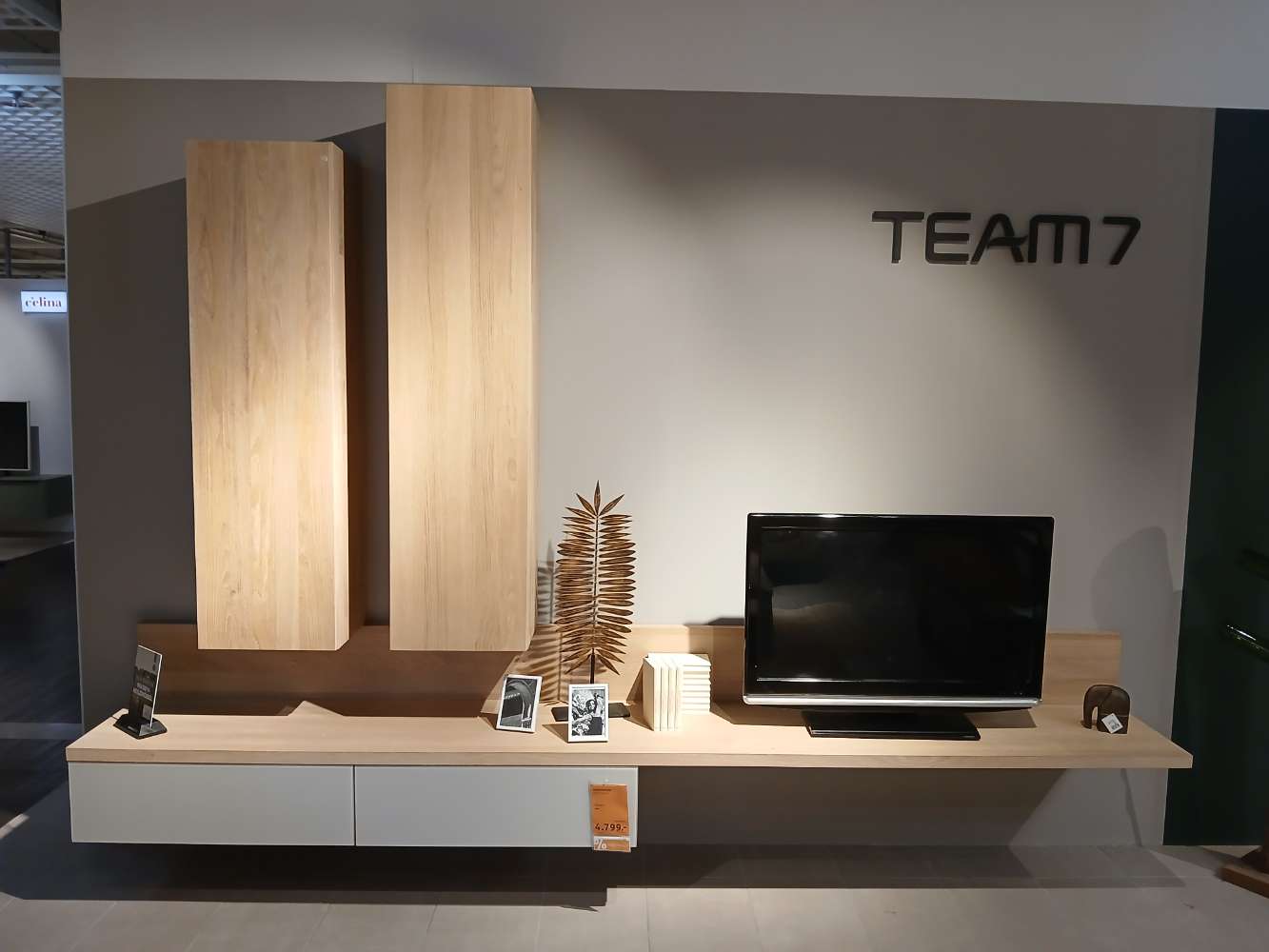 Wohnwand, Team7, Cubus, 320x229x48cm, Eiche, XXXLutz