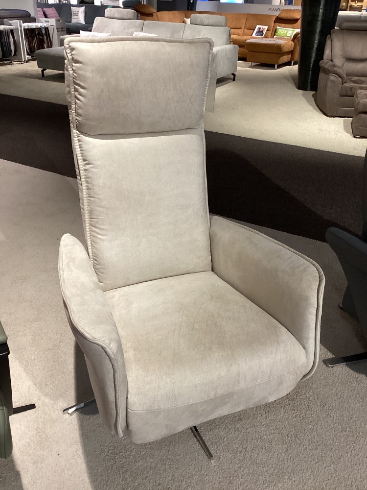 TV-SESSEL / Stoffbezug natur