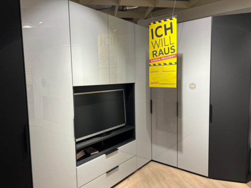 Schranksystem, Schlafen, ca. 220cm, Schwarz Weiß Nolte, XXXLutz