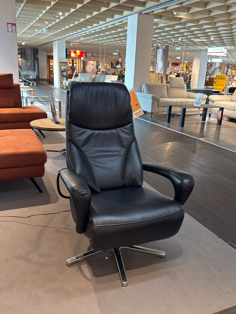 Möbel, Relaxsessel, Lenno, Dieter Knoll, Leder schwarz, XXXLutz
