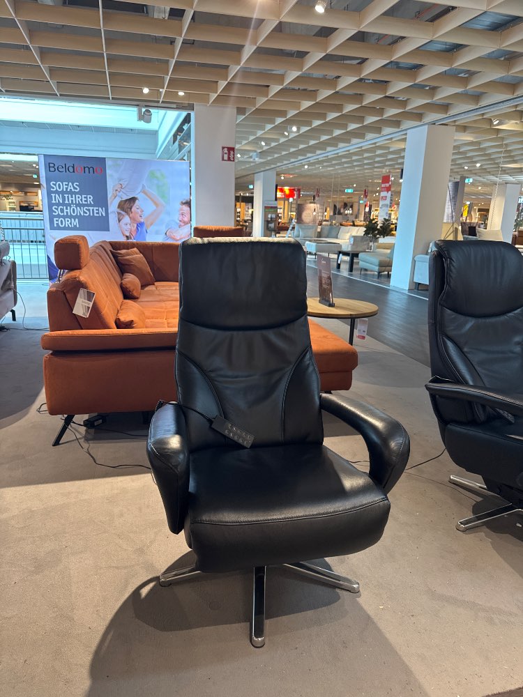 Möbel, Relaxsessel, Lenno, Dieter Knoll, Leder schwarz, XXXLutz