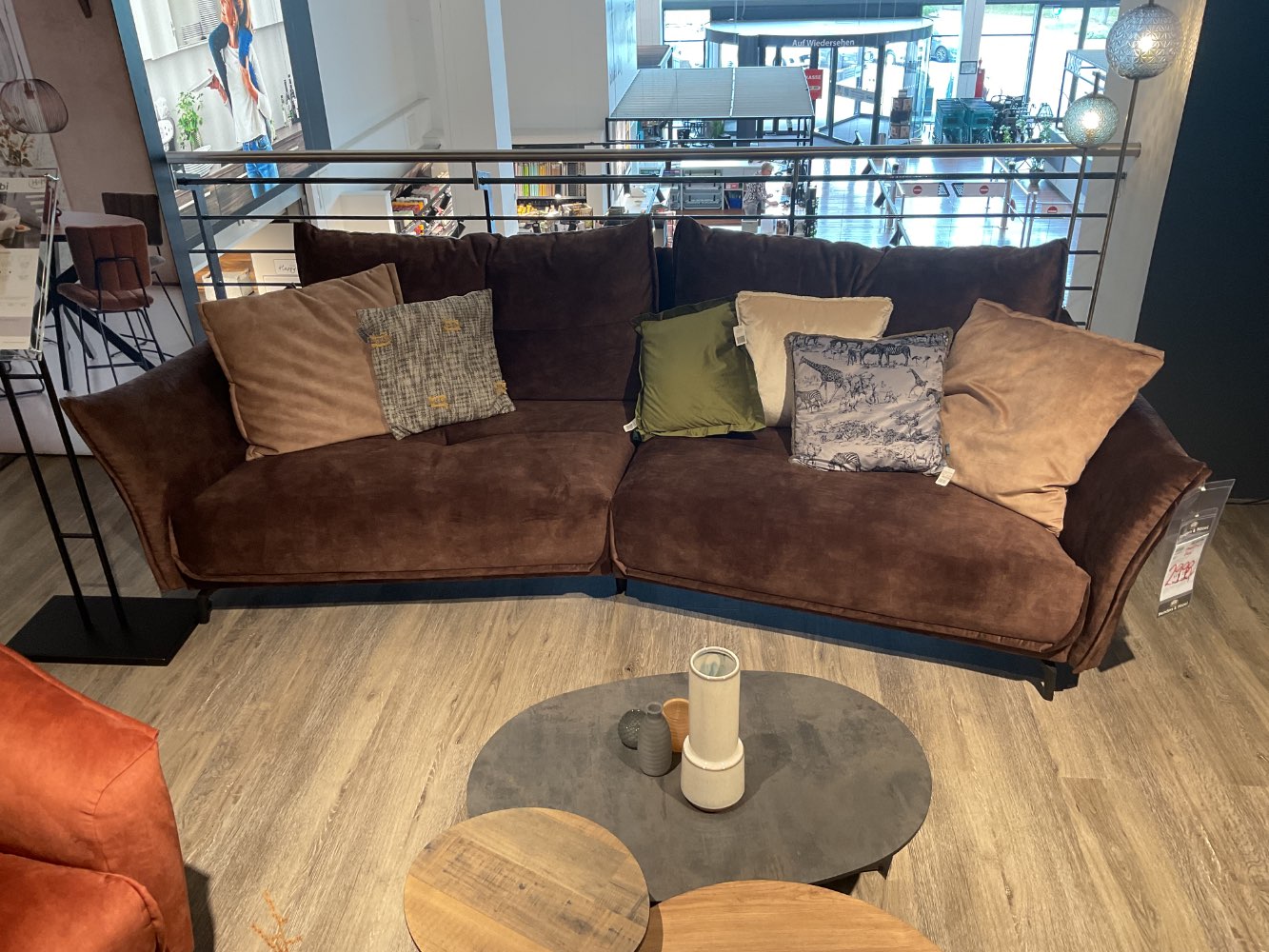 Mega-Rundsofa mit Loungesessel Albi