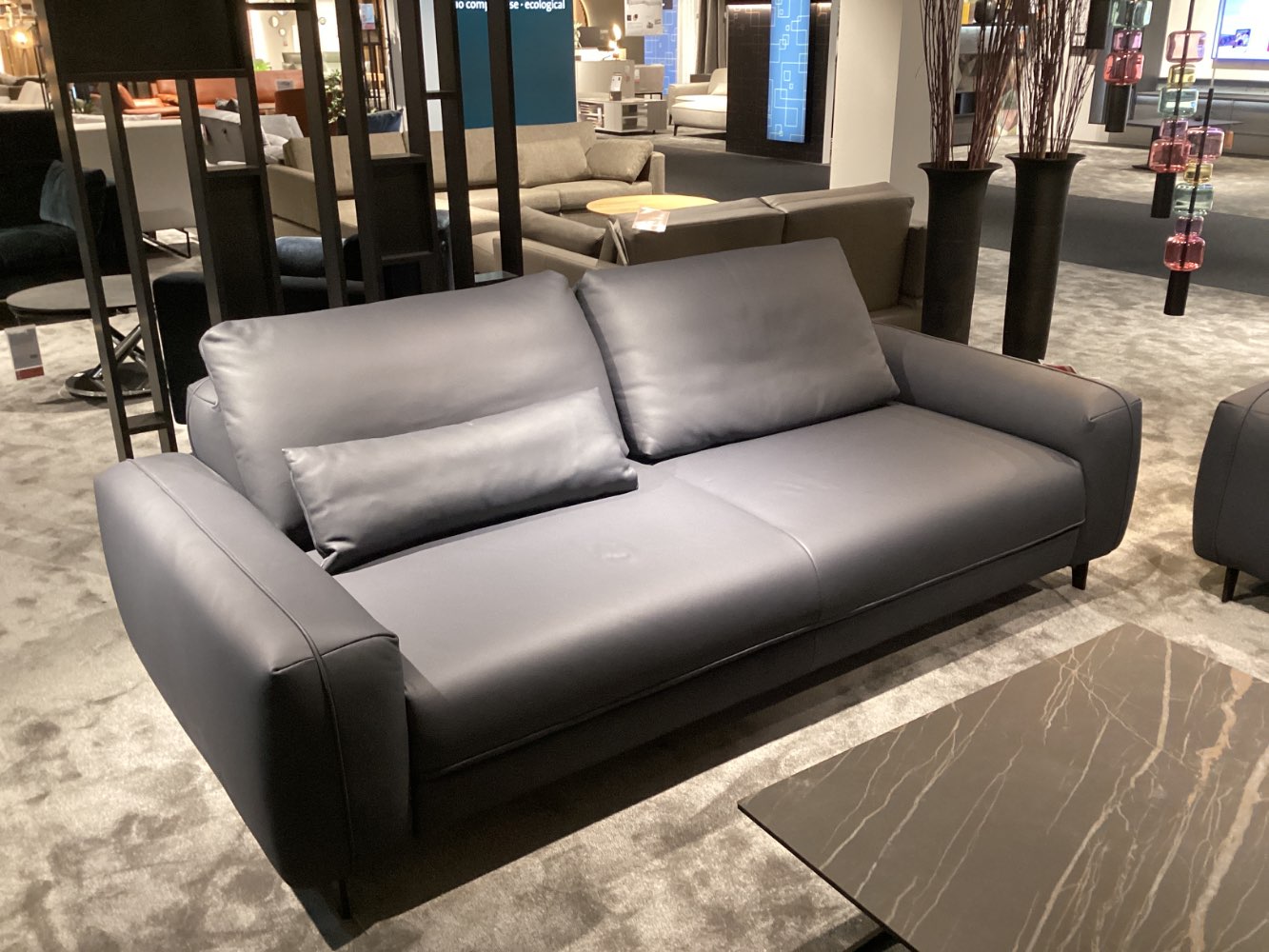 Möbel, Sofa 3 Sitzer Modules,, Echtleder