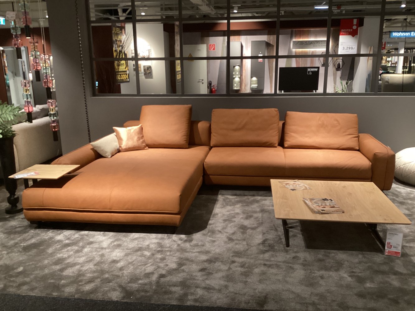 Möbel, Ecksofa Modules, Johann Jakob, Schenkel ca. 225x355cm