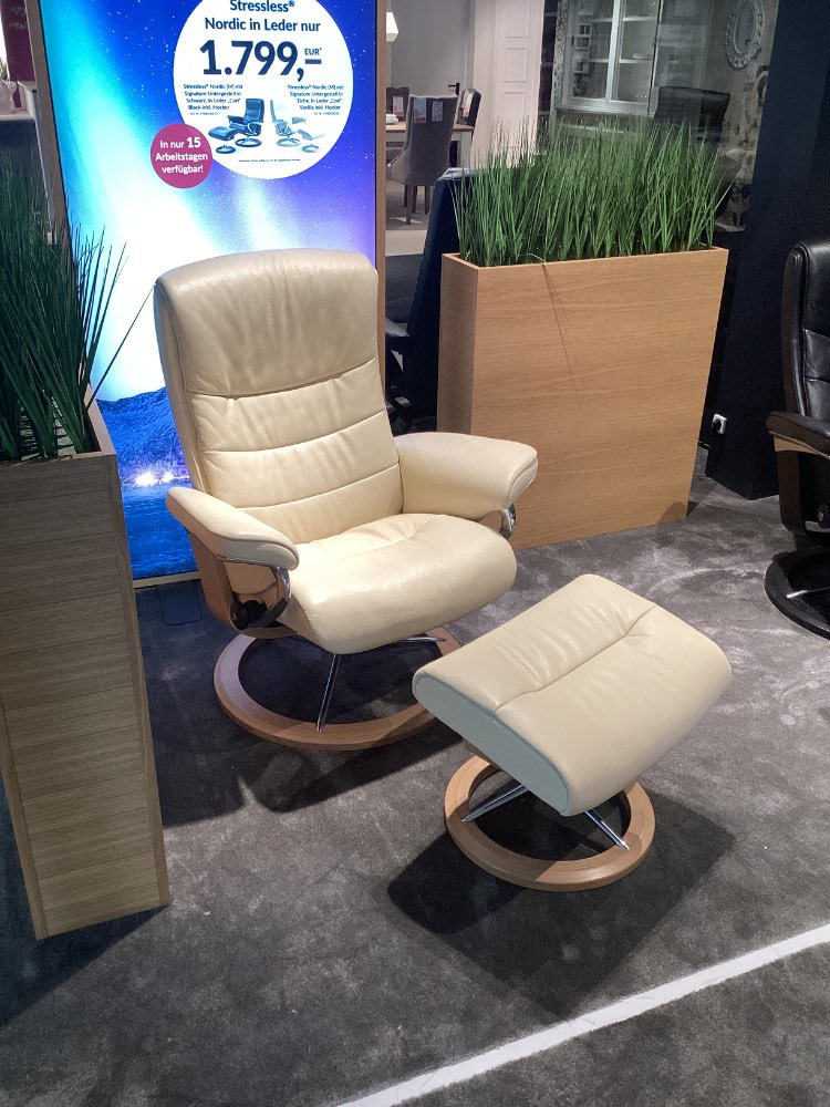Möbel, Relaxsessel-Set Nordic, Stressless, ca. 84x102x76cm