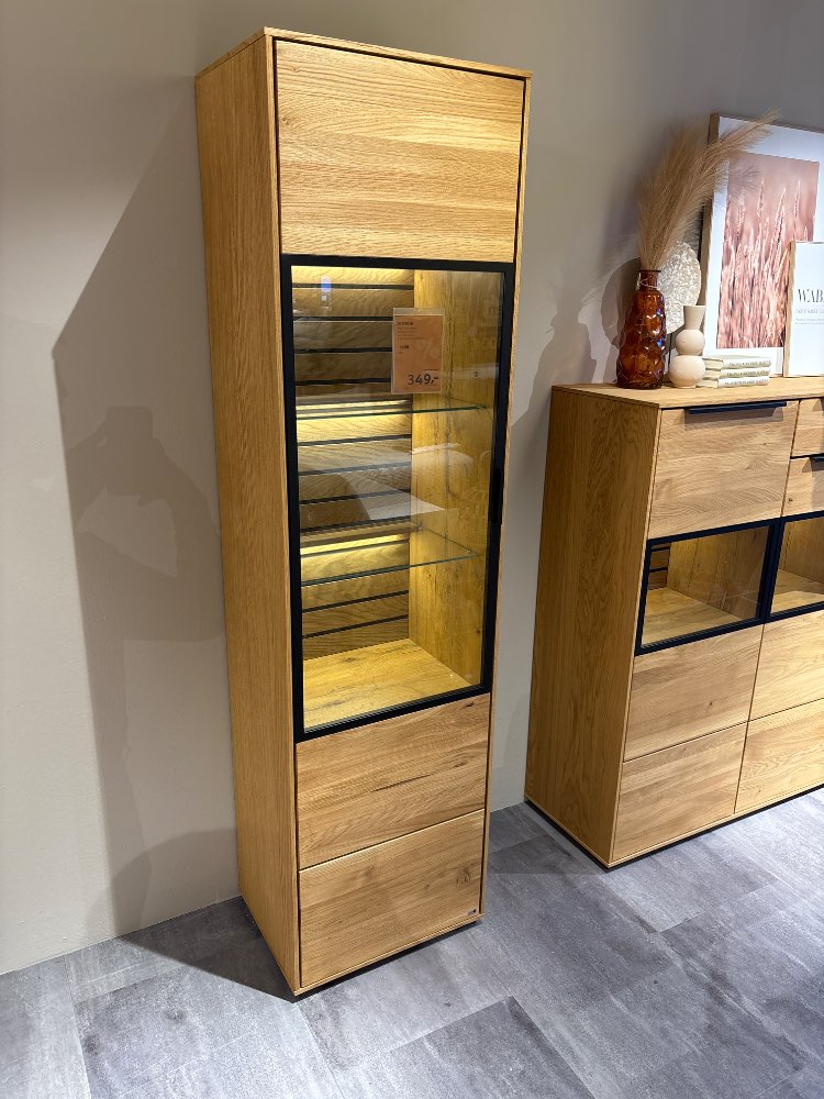 Möbel, Vitrine, Eiche, XXXLutz