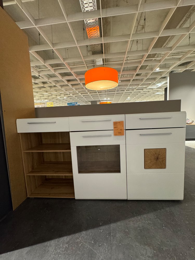 Sideboard, Carry, ca. 180cm, Weiß Eiche Innostyle, XXXlutz