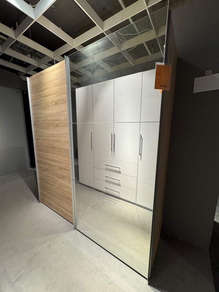 Schwebetürenschrank, carry, ca. 200cm, Eiche Express, XXXLutz