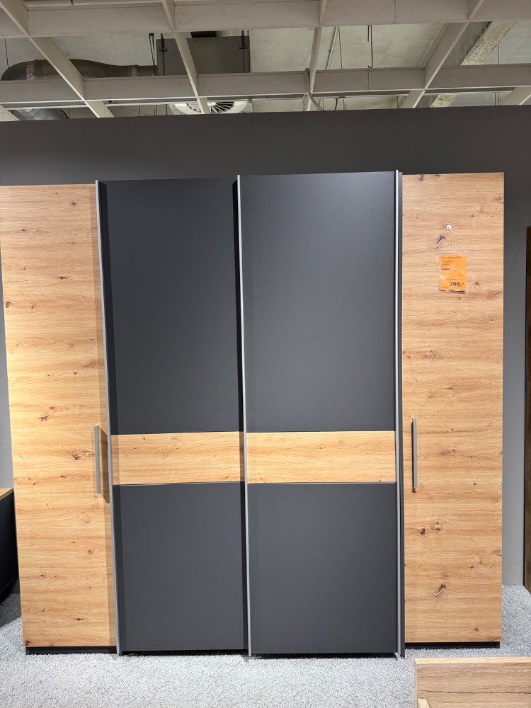 Kleiderschrank, Carry, ca. 215cm, Eiche BlackRedWhite, XXXLutz