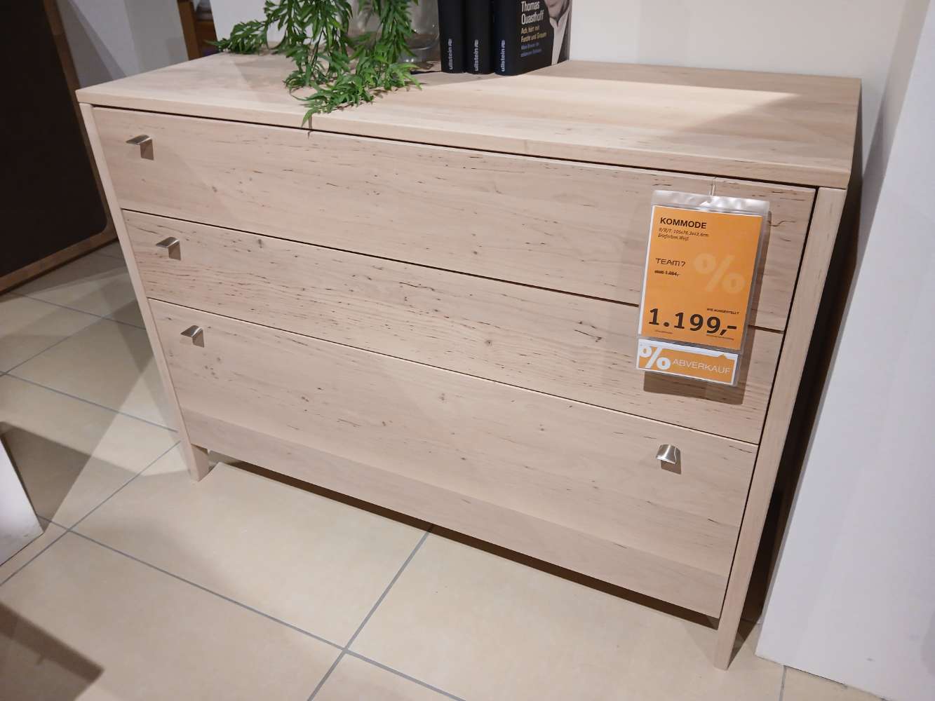 Kommode, Team7, Sesam, 105x76x43cm, Erle,XXXLutz