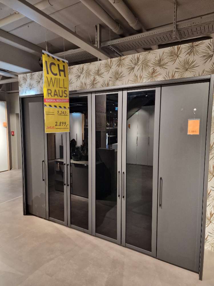 Möbel, Novel Drehtürenschrank Anthrazit, XXXLutz