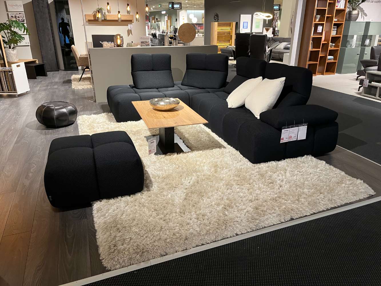 EMILIO BELLUTI „PRM 1220 EOS“ Eckgarnitur mit Hocker