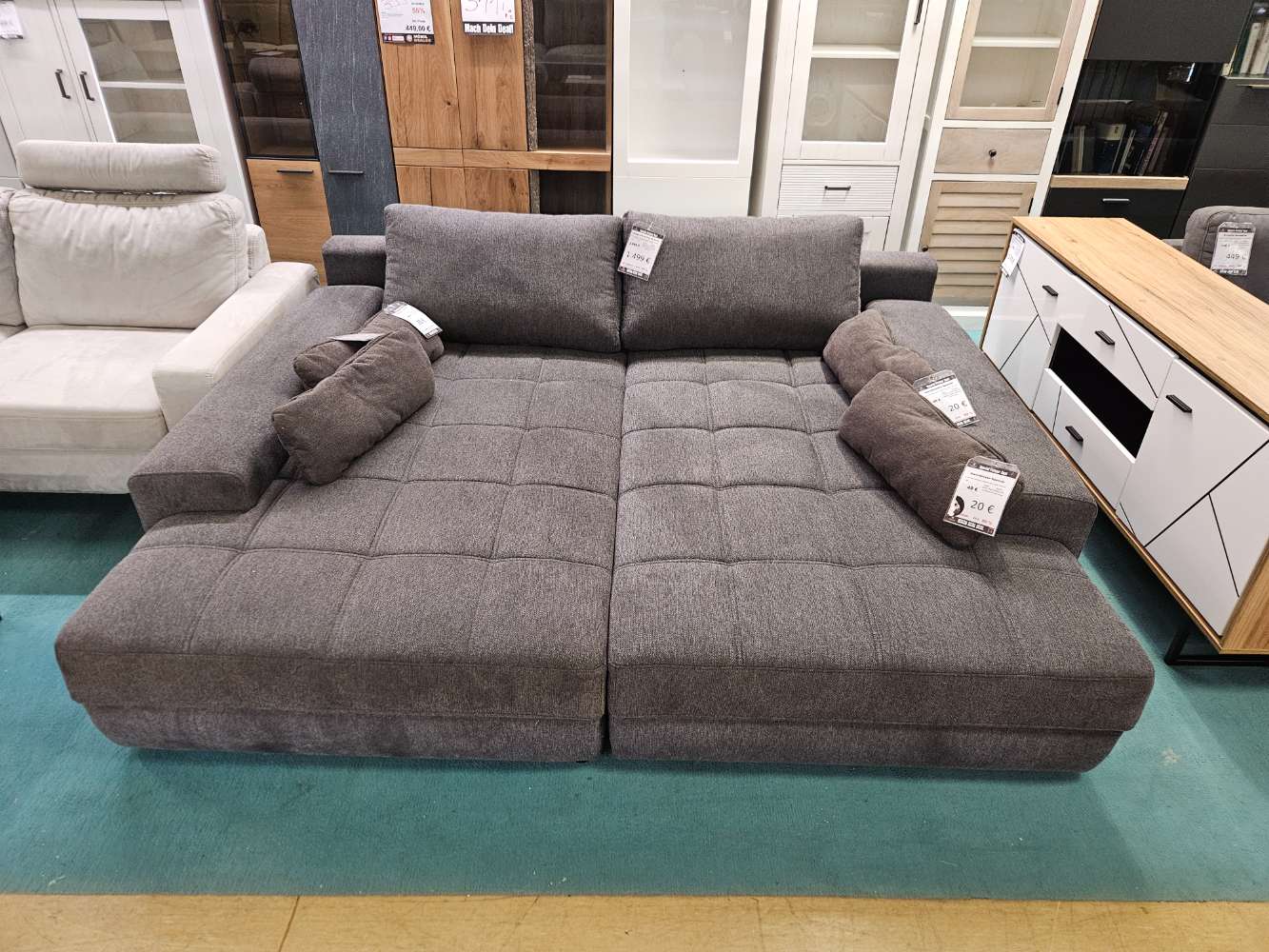 Lounge Sofa Arissa de Luxe Webstoff Anthrazit statt 2899€