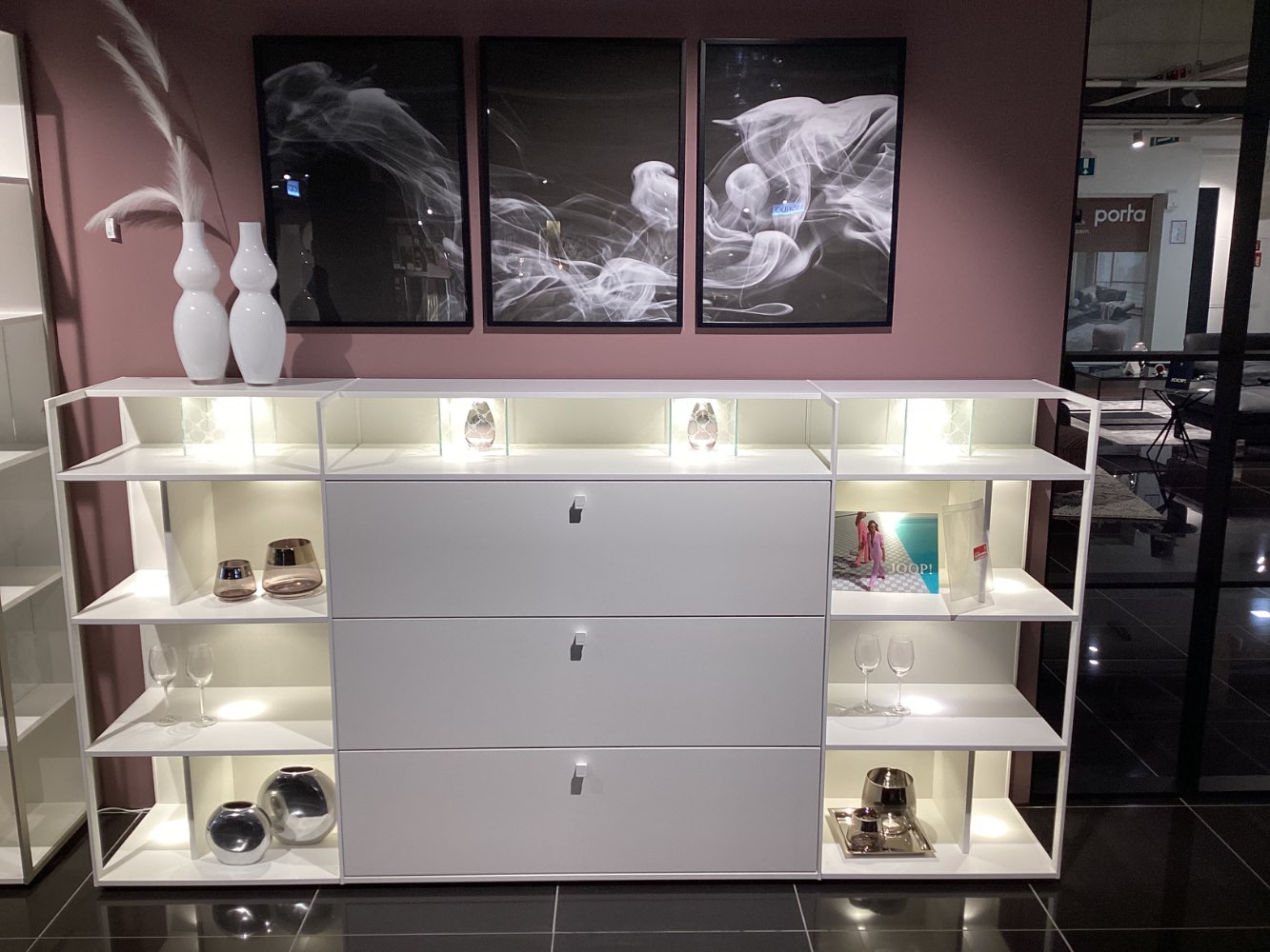 Highboard „Frames“, Orig. Joop, inkl. LED-Beleuchtung