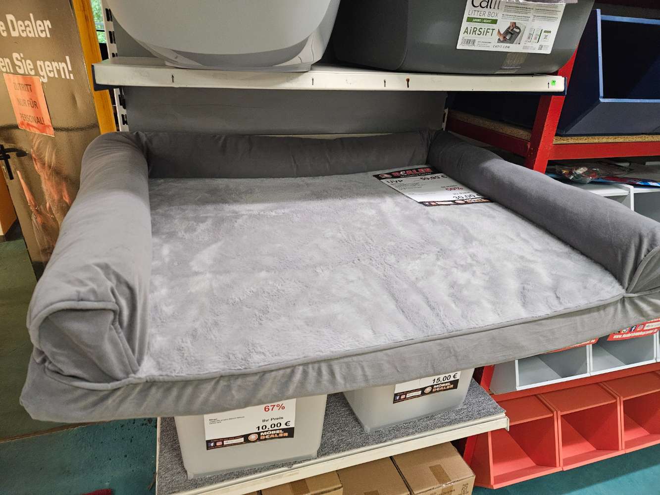 Couchbett aus Schaumstoff für Hunde statt 59,99€