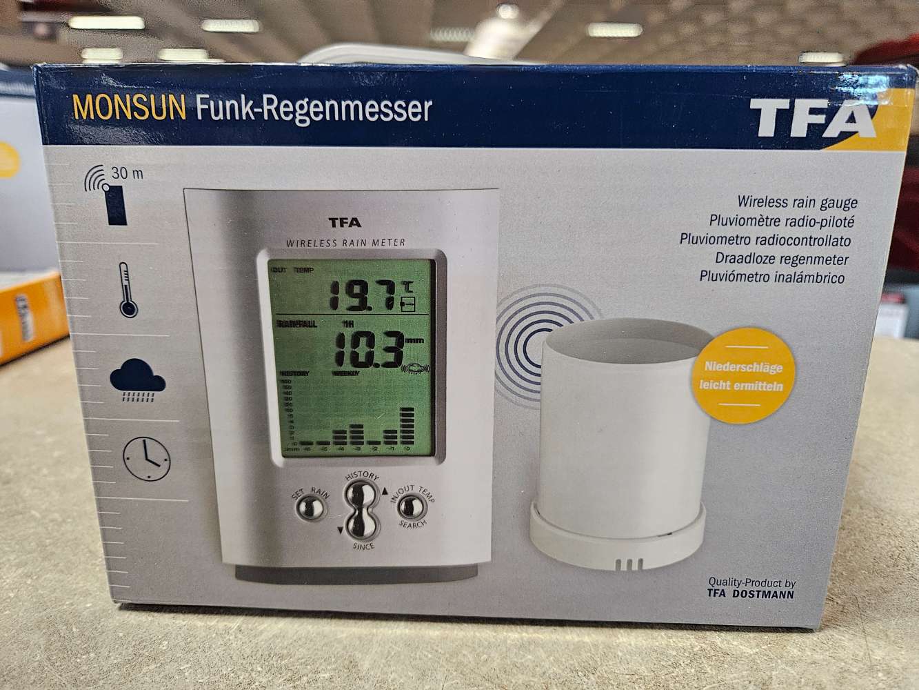TFA Monsun Funk Regenmesser statt 40€