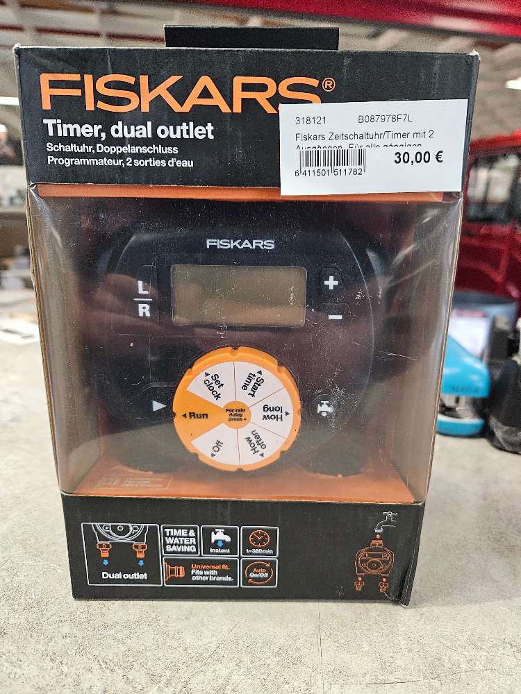 Fiskars Zeitschaltuhr Timer Bewässerung statt 65€
