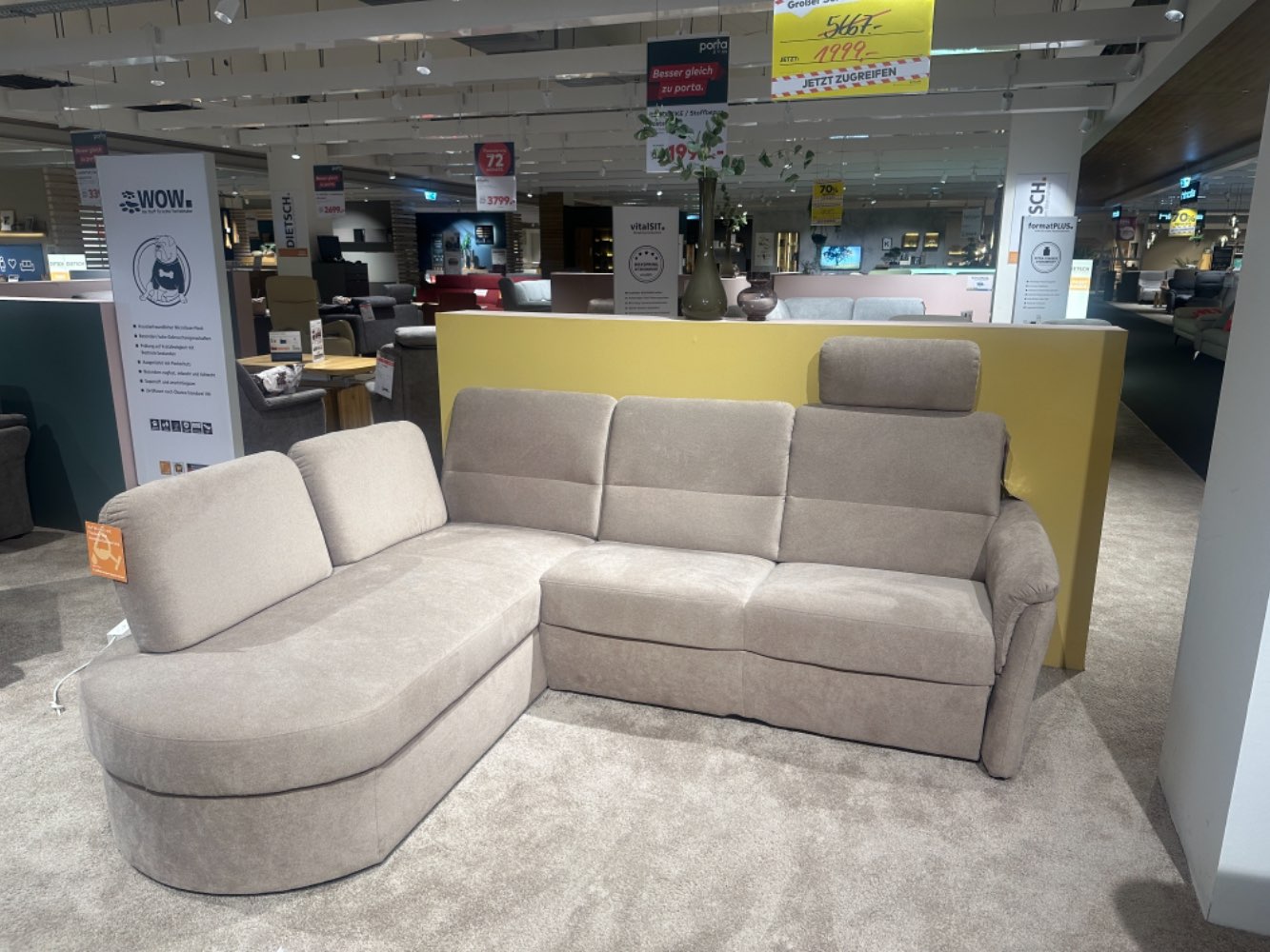 Rundecke / Stoffbezug