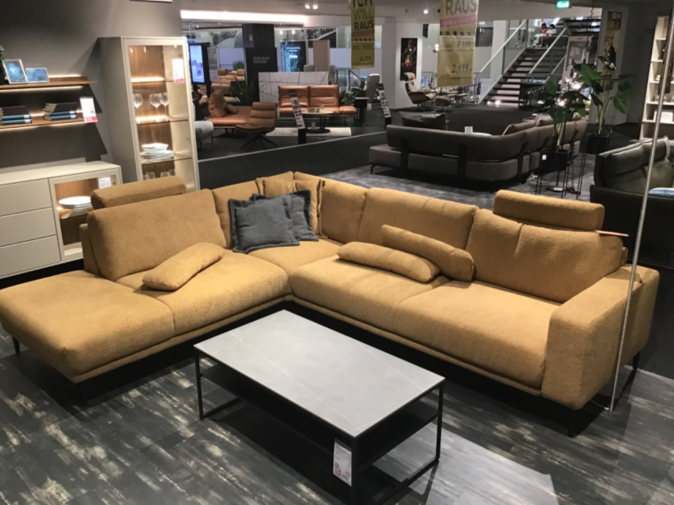 Möbel, Ecksofa Morino, Gelb, XXXLutz Karlsruhe