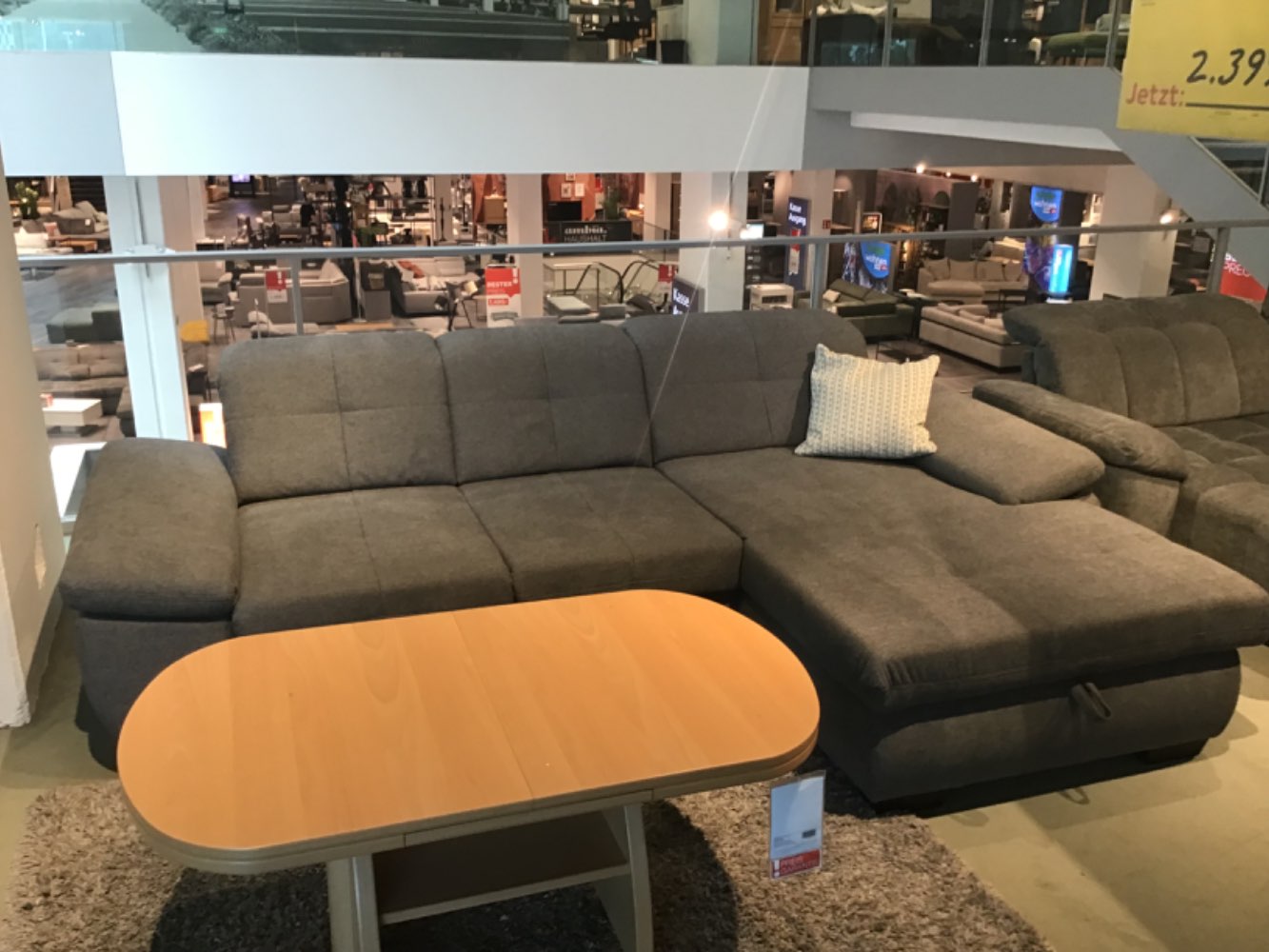 Möbel, Ecksofa Anthony, Beldomo, Grau, XXXLutz Karlsruhe
