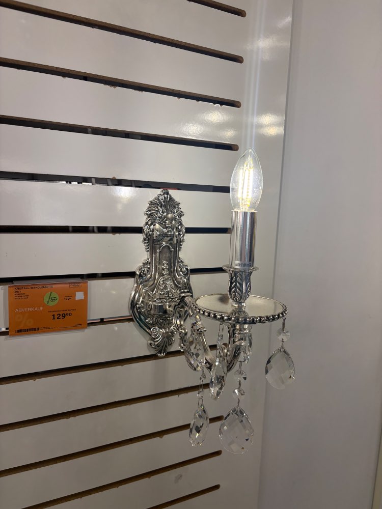 XXXLUTZ KRISTALL-WANDLEUCHTE