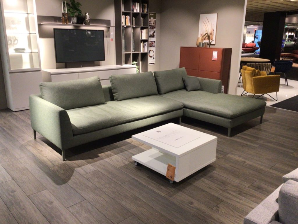 Möbel Ecksofa Rolf Benz Mioko 510 Stoff grün XXXLutz Hirschaid