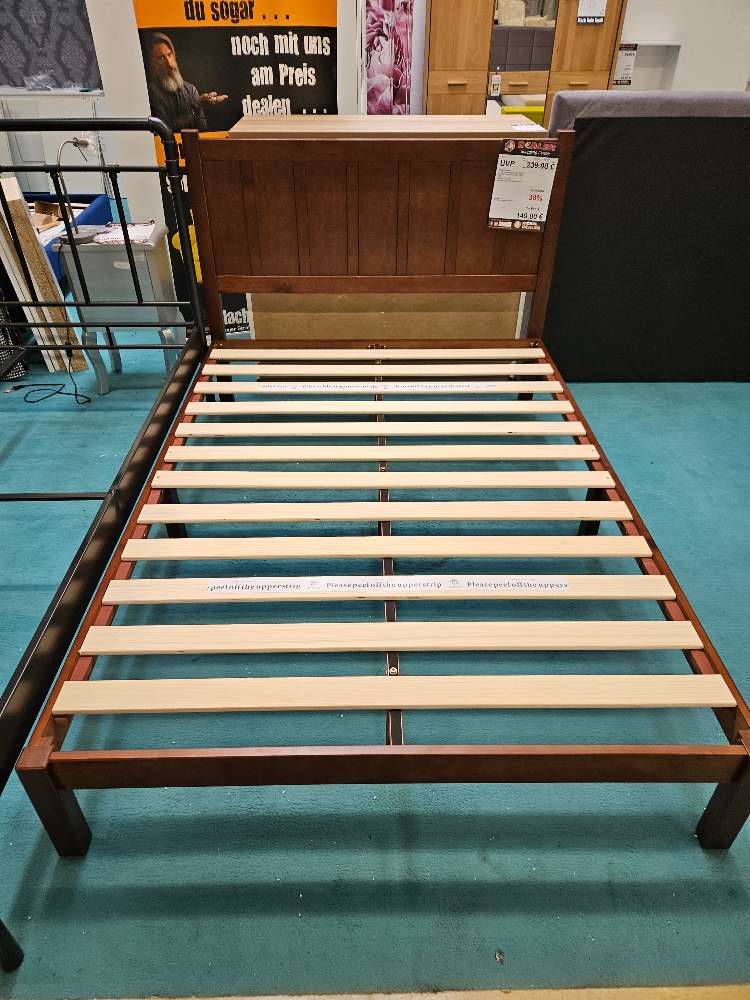Zinus Deluxe Massivholzbett mit Kopfteil statt 239€