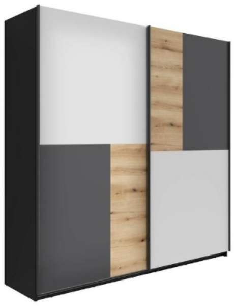 Schwebetürenschrank Mix, Black Red White, XXXLutz, Möbel