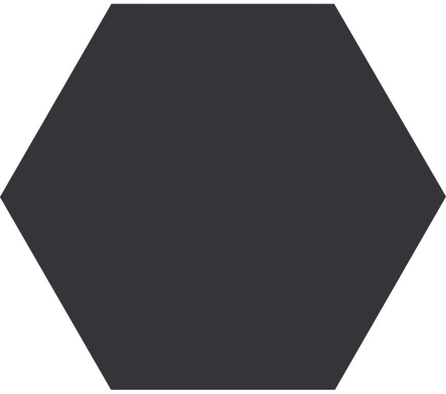 Cifre TIMELESS Hexagon black matt 15×17 cm R10/B