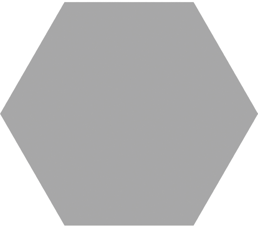 Cifre TIMELESS Hexagon grey matt 15×17 cm R10/B