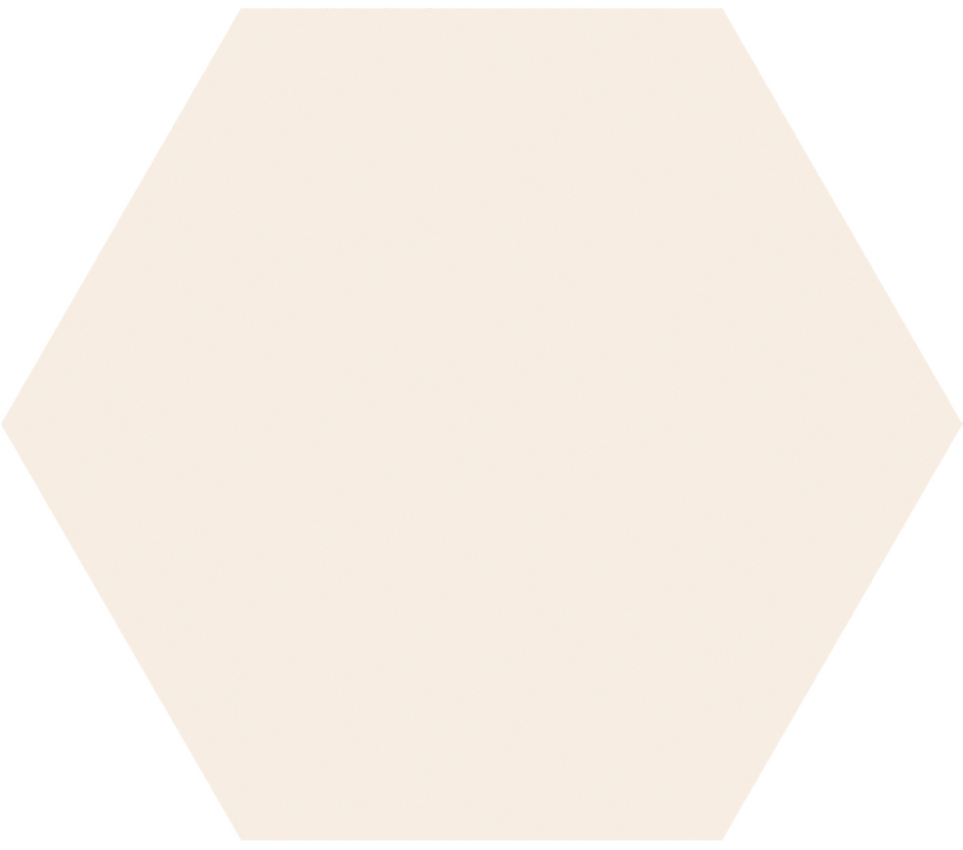 Cifre TIMELESS Hexagon ivory matt 15×17 cm R10/B