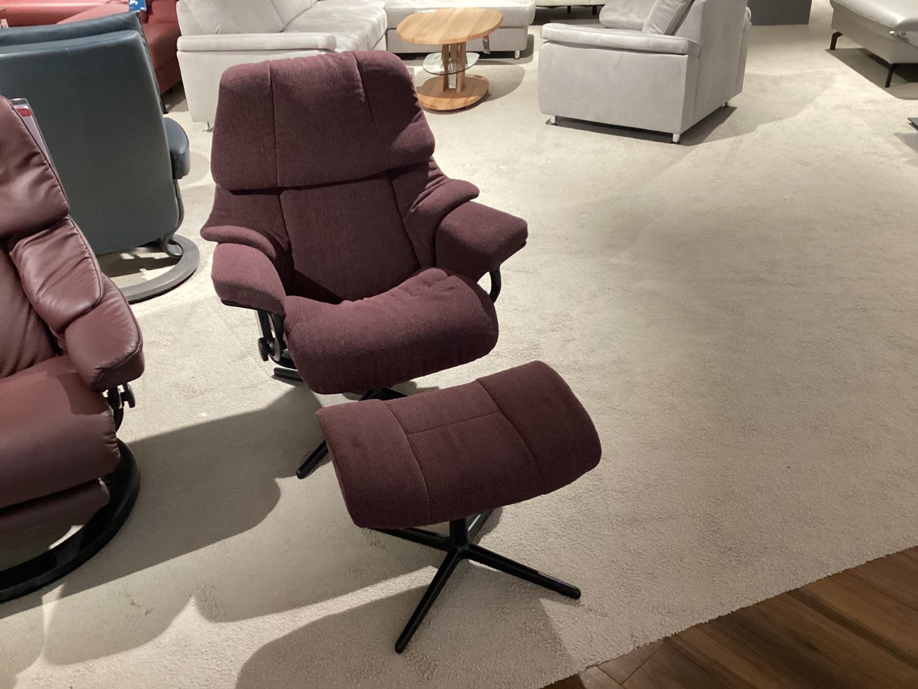 Sessel-Set „Reno M“, Orig. Stressless, Lederbezug