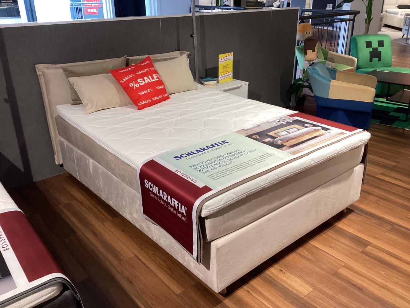 Boxspringbett „Sensation“, Orig. Schlaraffia, Bultex-Topper