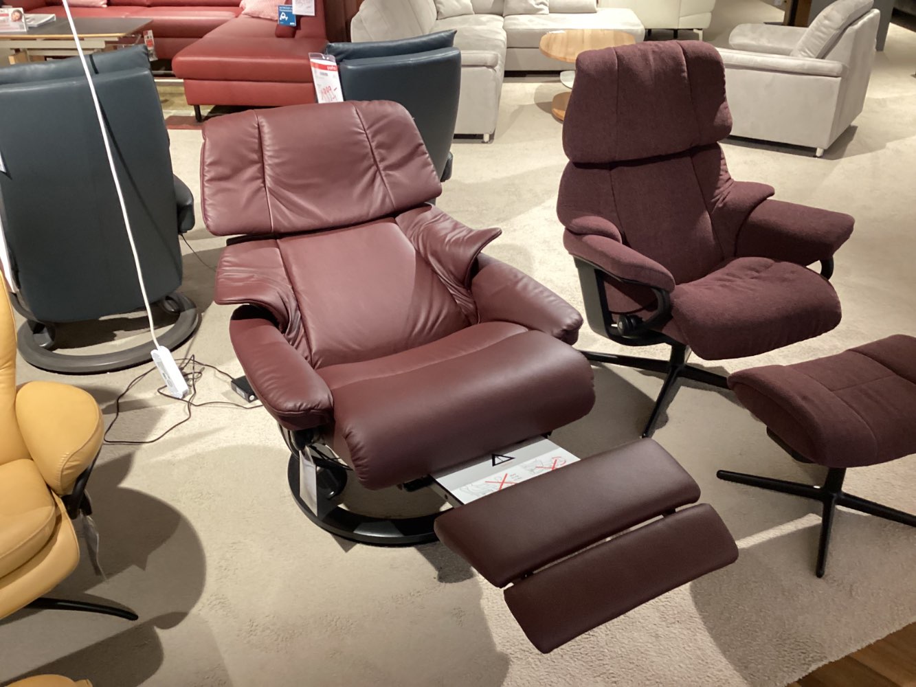 TV-Sessel „Reno L“ ,Orig. Stressless,  motorisch mit Akku, Leder