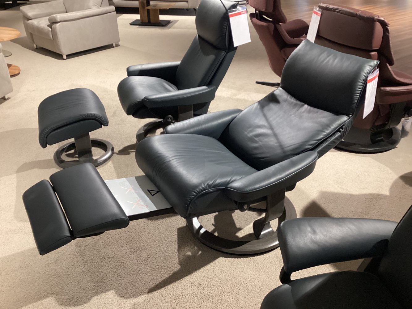 TV-Sessel „Aura M“, Orig. Stressless, motorisch mit Akku