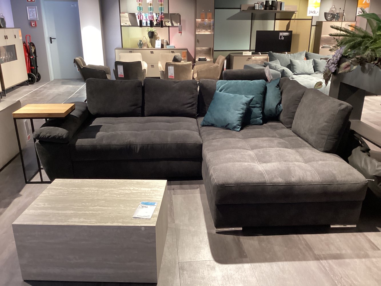 Möbel, Ecksofa Goodnight, Carryhome, Schenkel ca. 276x212cm