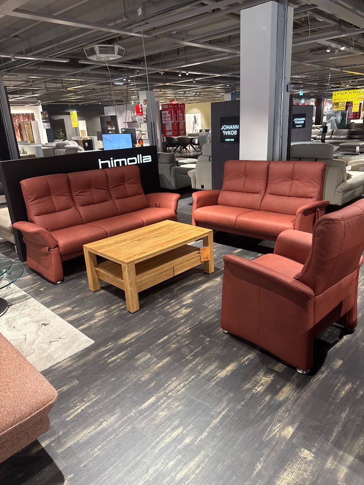 Möbel, Sitzgruppe 6001, Himolla, Leder Rot, XXXLutz