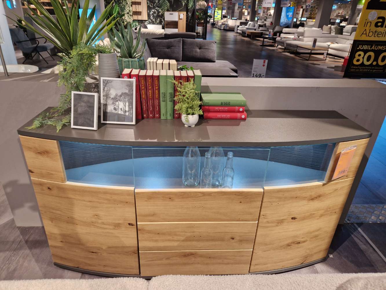 Möbel-Sideboard-Eiche/Grau-XXXLutz