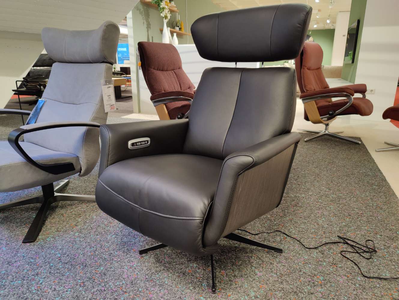 Relaxsessel – mit Motor – TV-Sessel – Leder – Fernsehsessel