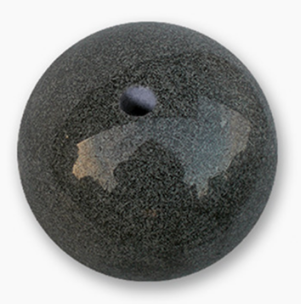 ⭐ SONDERPOSTEN ⭐  – Kugel, dunkelgr. poliert m. Bohrung dia. 50cm