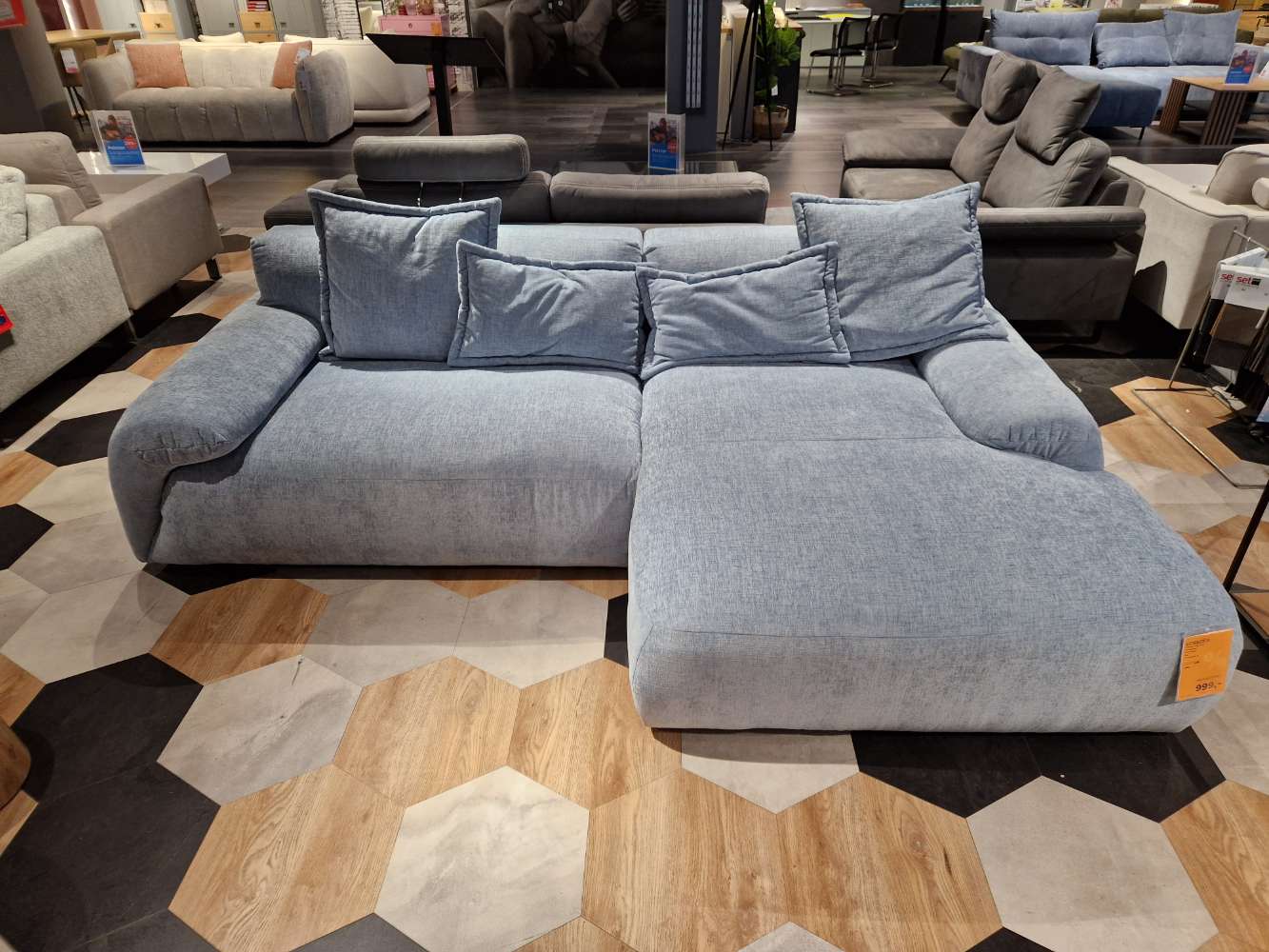 Möbel-Ecksofa CarryHome-Stoff blau-XXXLutz