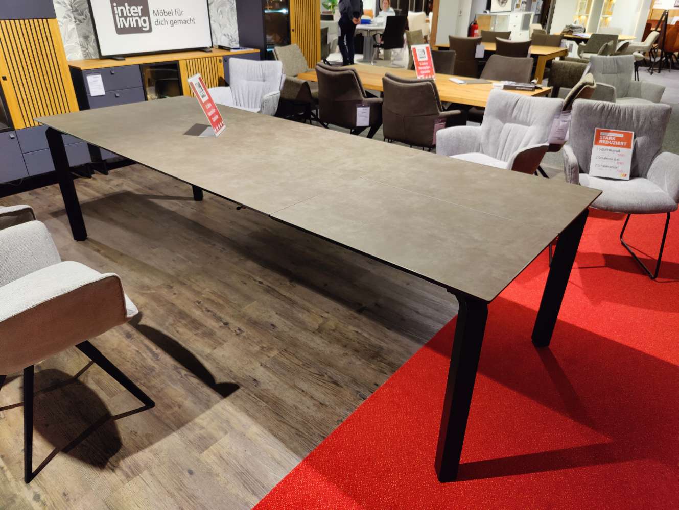 Esstisch – INTERLIVING 5111 – Glaskeramik – 200/280×100 cm