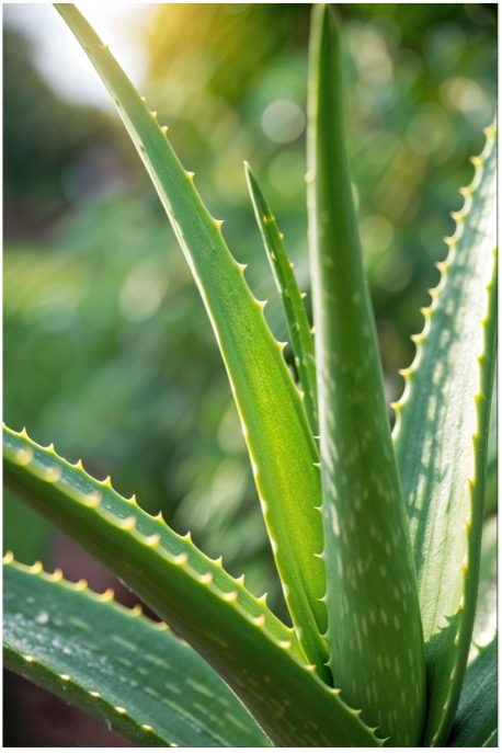 Naufnahme von einer Aloe Vera Pflanze