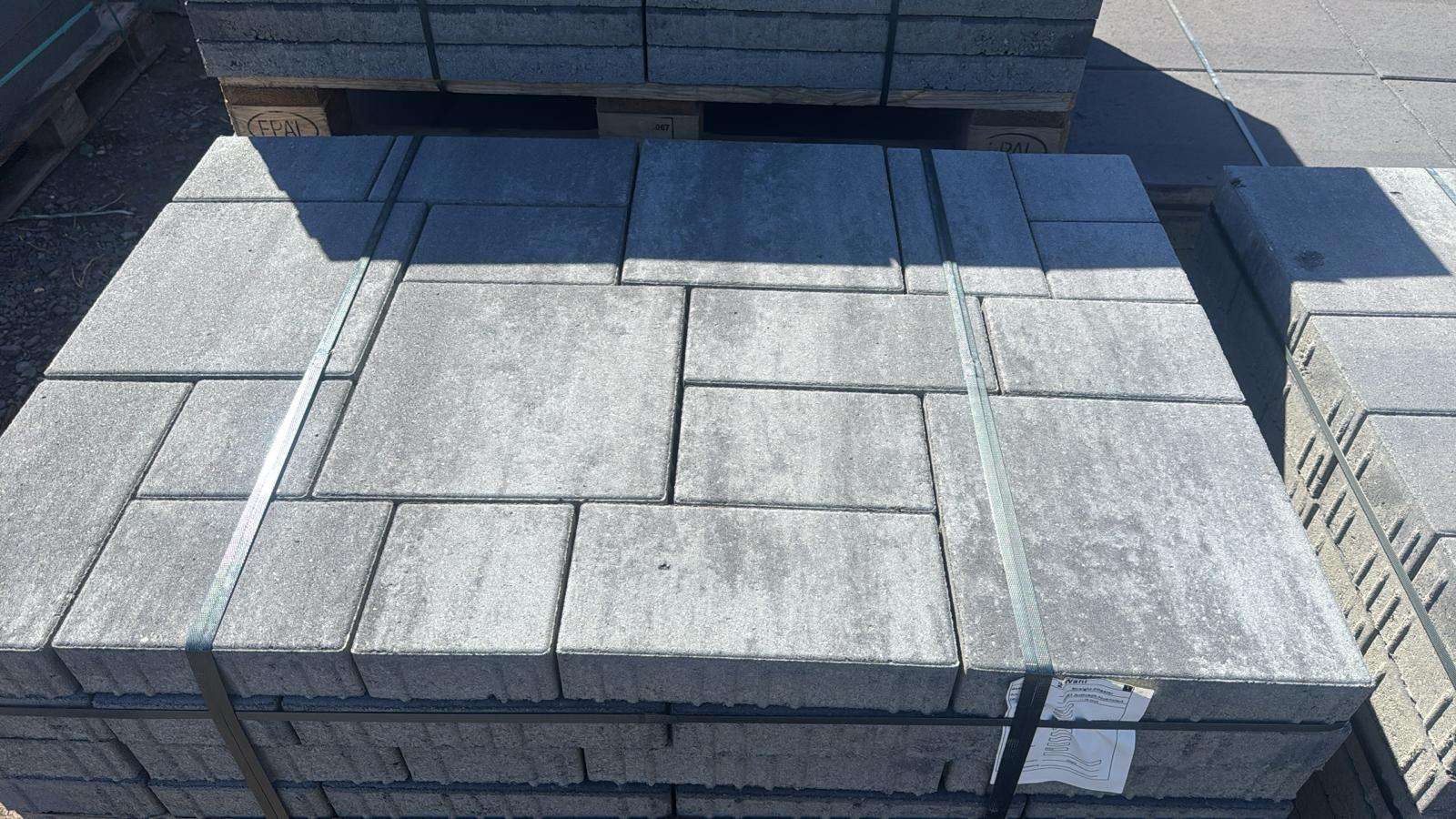 Straight Pflaster Wilder Verband 6 cm Anthrazit nuanciert(2.Wahl)