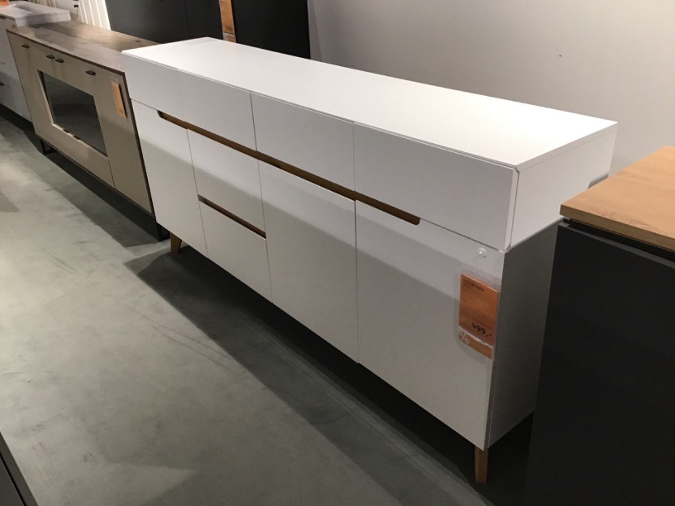 XXXLutz Ausstellungsstück Möbel Sideboard Cervo weiß Eiche