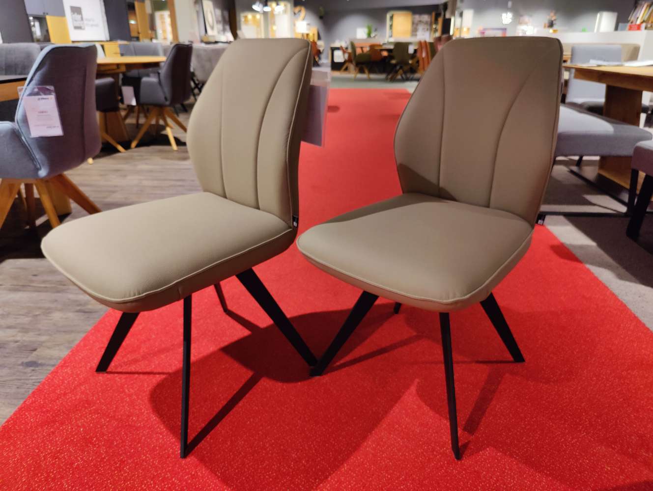 6 Stühle – INTERLIVING 5102 – Microfaser – 6 Esszimmerstühle