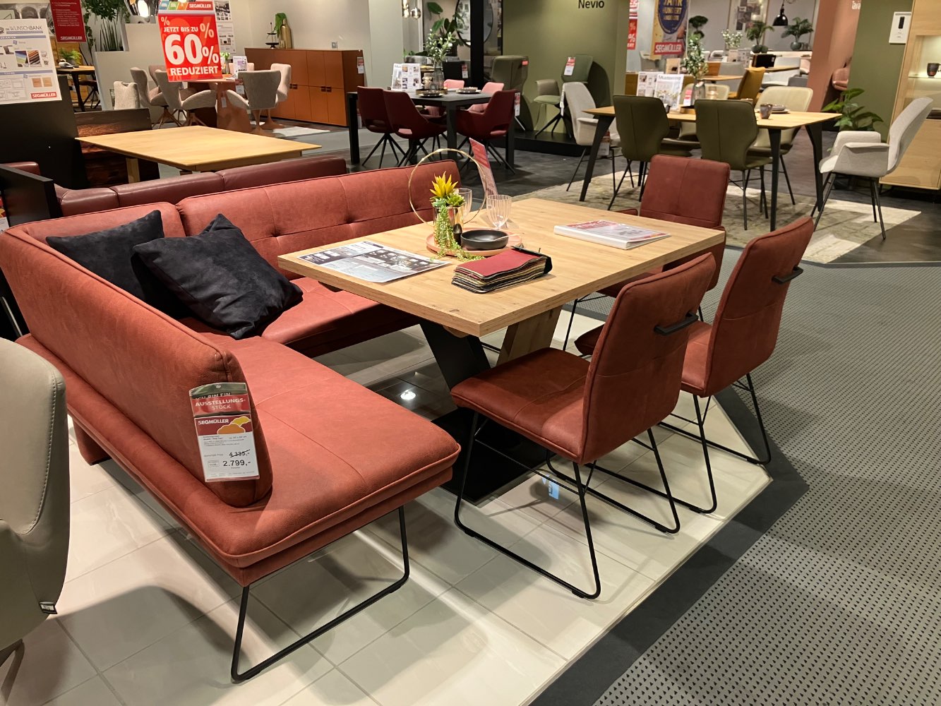 Segmüller Ausstellungsstück K+W Eckbank Gruppe