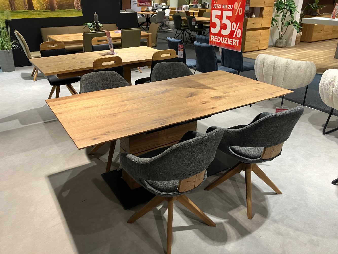 Segmüller Ausstellungsstück Hartmann Naturzeit Essgruppe