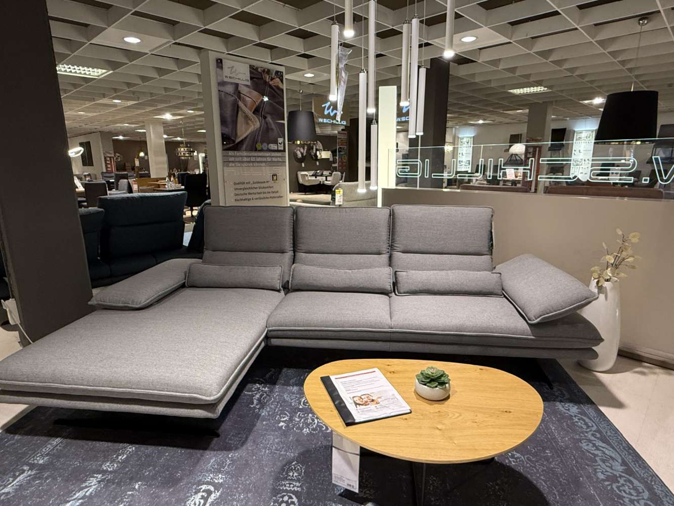 Willi Schillig Polsterecke in Stoff grau